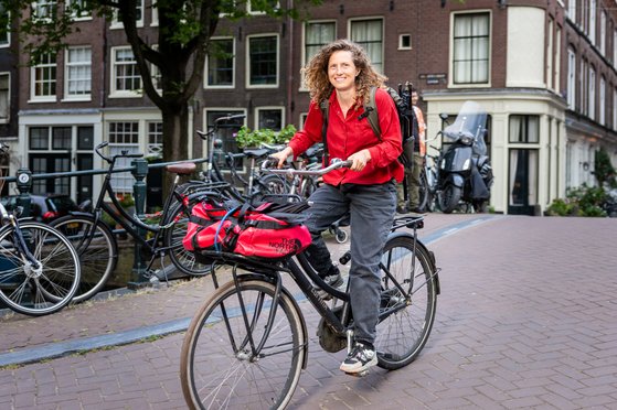 Portret Roos Trommelen fiets