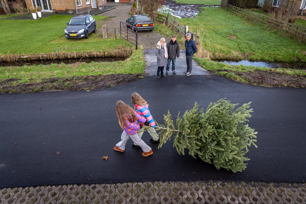 Kerstbomen verbranding Broek in Waterland-3